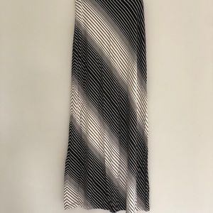 Black and white striped MAX Studios maxi skirt